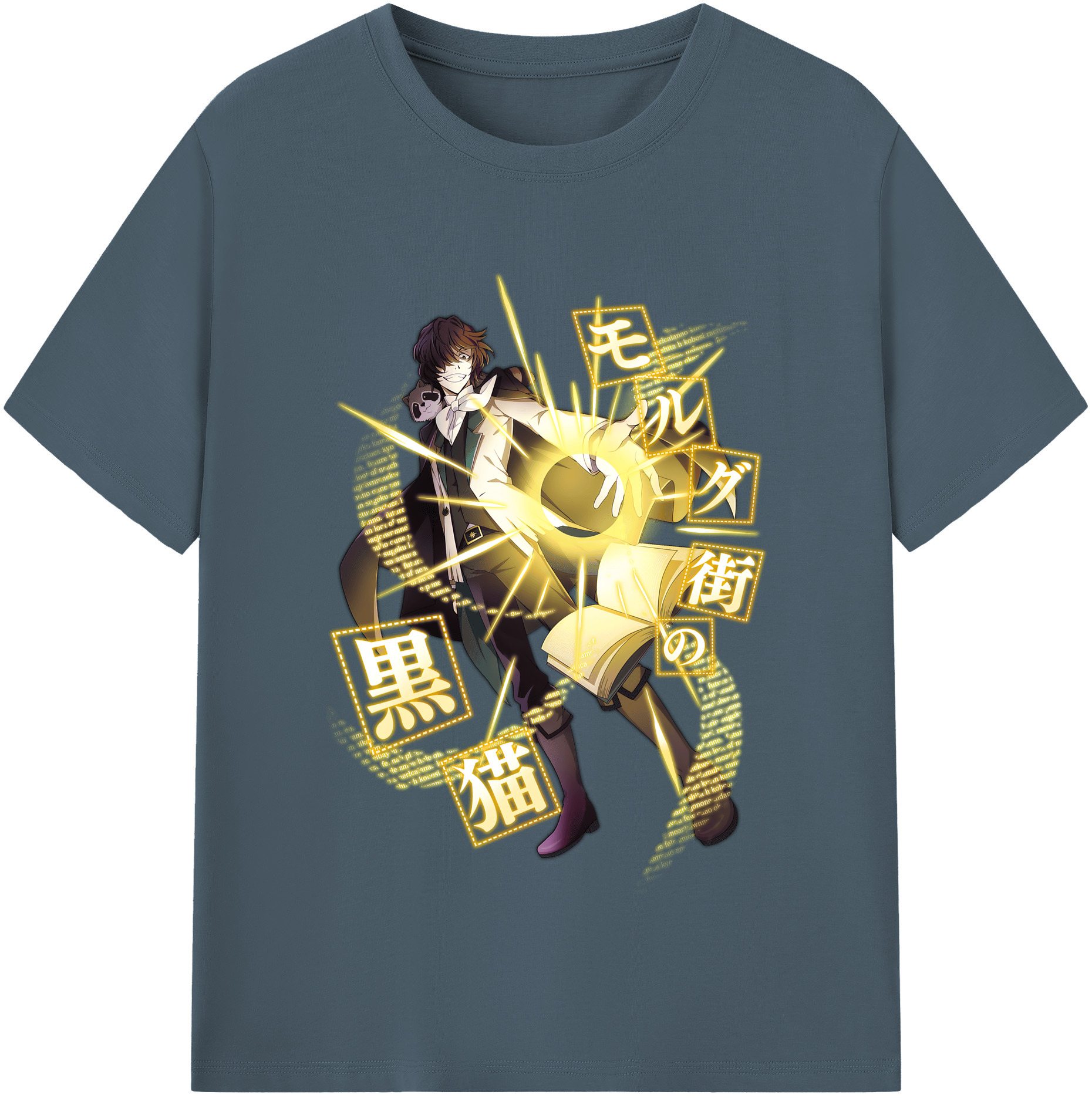 （画像用） 文豪ストレイドッグス Bungo Stray Dogs 綿100％半袖Tシャツ（フロントプリント）